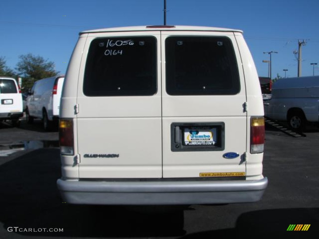 1993 E Series Van E350 Club Wagon 15 Passenger - White / Gray photo #8