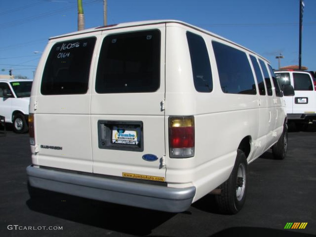 1993 E Series Van E350 Club Wagon 15 Passenger - White / Gray photo #9