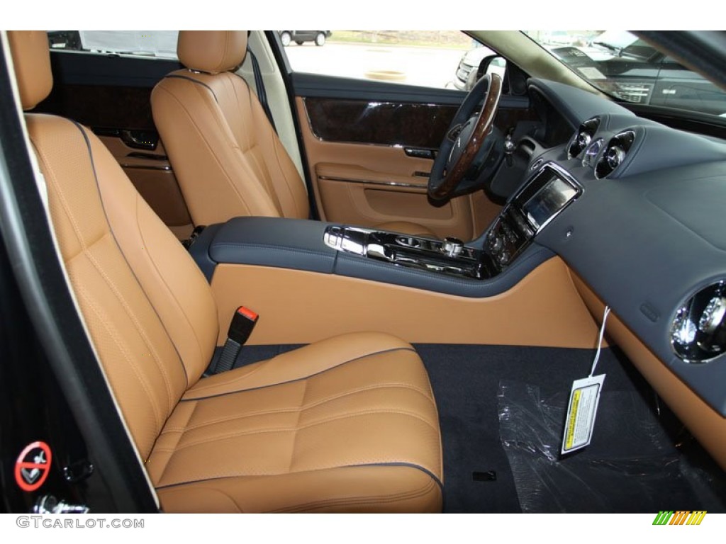 London Tan/Navy Interior 2012 Jaguar XJ XJL Portfolio Photo #57508507