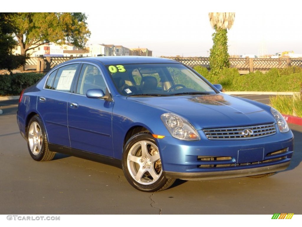 2003 G 35 Sedan - Caribbean Blue Pearl / Graphite photo #1