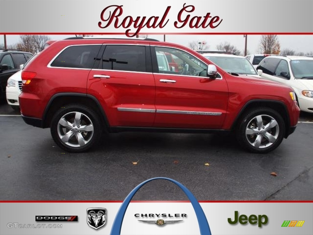 2011 Grand Cherokee Limited 4x4 - Inferno Red Crystal Pearl / Dark Frost Beige/Light Frost Beige photo #1