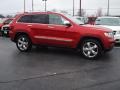 2011 Inferno Red Crystal Pearl Jeep Grand Cherokee Limited 4x4  photo #2