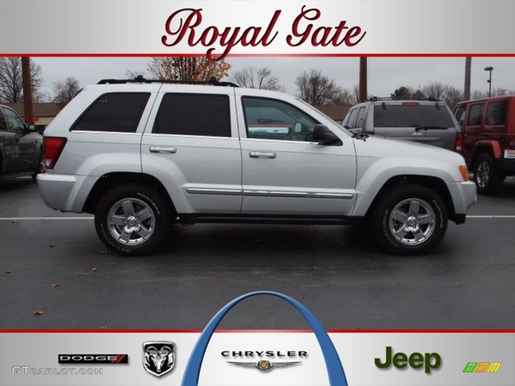 2007 Grand Cherokee Limited 4x4 - Bright Silver Metallic / Medium Slate Gray photo #1