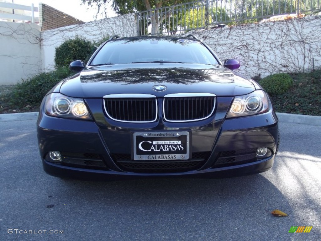 2007 3 Series 328i Wagon - Monaco Blue Metallic / Grey photo #8