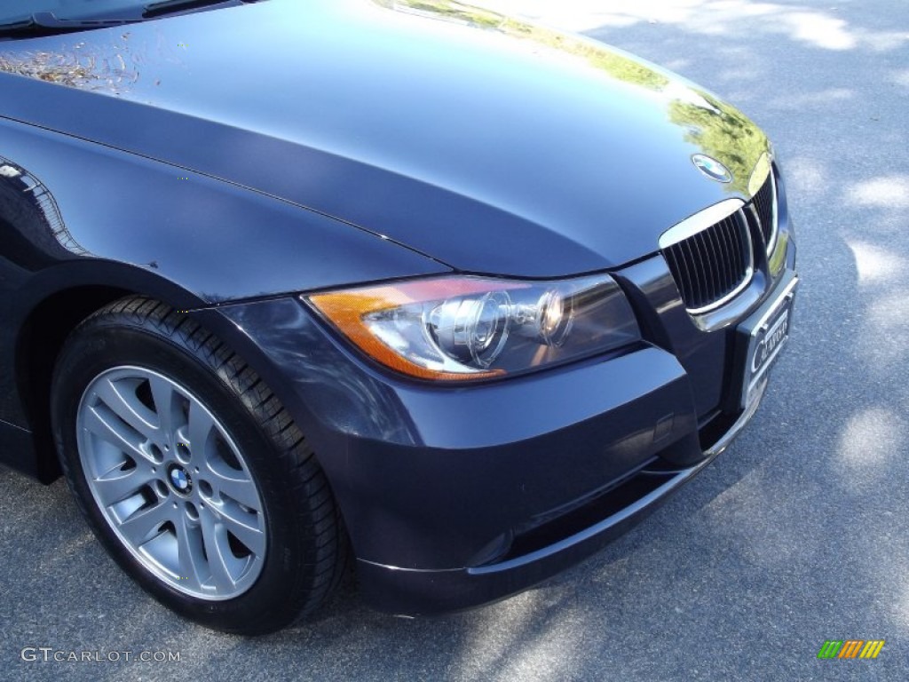 2007 3 Series 328i Wagon - Monaco Blue Metallic / Grey photo #10