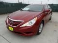 2012 Sparkling Ruby Red Hyundai Sonata GLS  photo #7