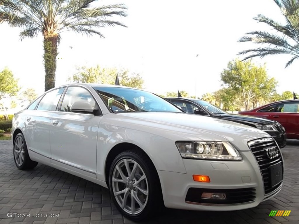 Ibis White 2009 Audi A6 3.0T quattro Sedan Exterior Photo #57514540