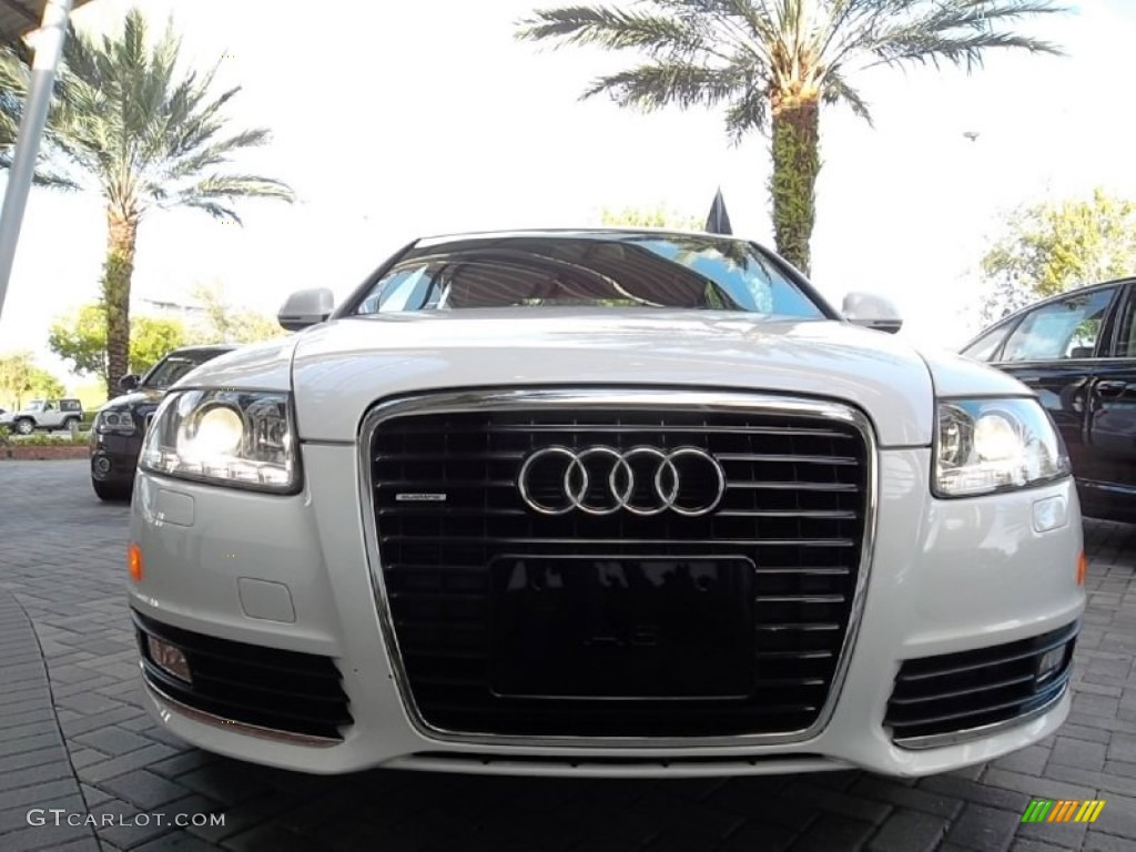Ibis White 2009 Audi A6 3.0T quattro Sedan Exterior Photo #57514550