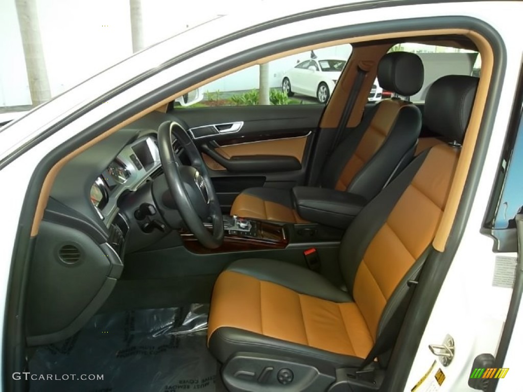 Amaretto/Black Interior 2009 Audi A6 3.0T quattro Sedan Photo #57514568