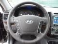 Gray 2012 Hyundai Santa Fe SE V6 Steering Wheel