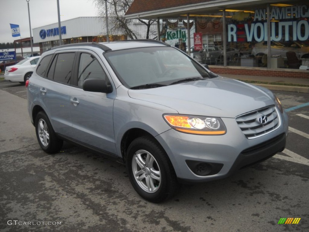 2010 Santa Fe GLS 4WD - Irridescent Silver Blue Metallic / Gray photo #1