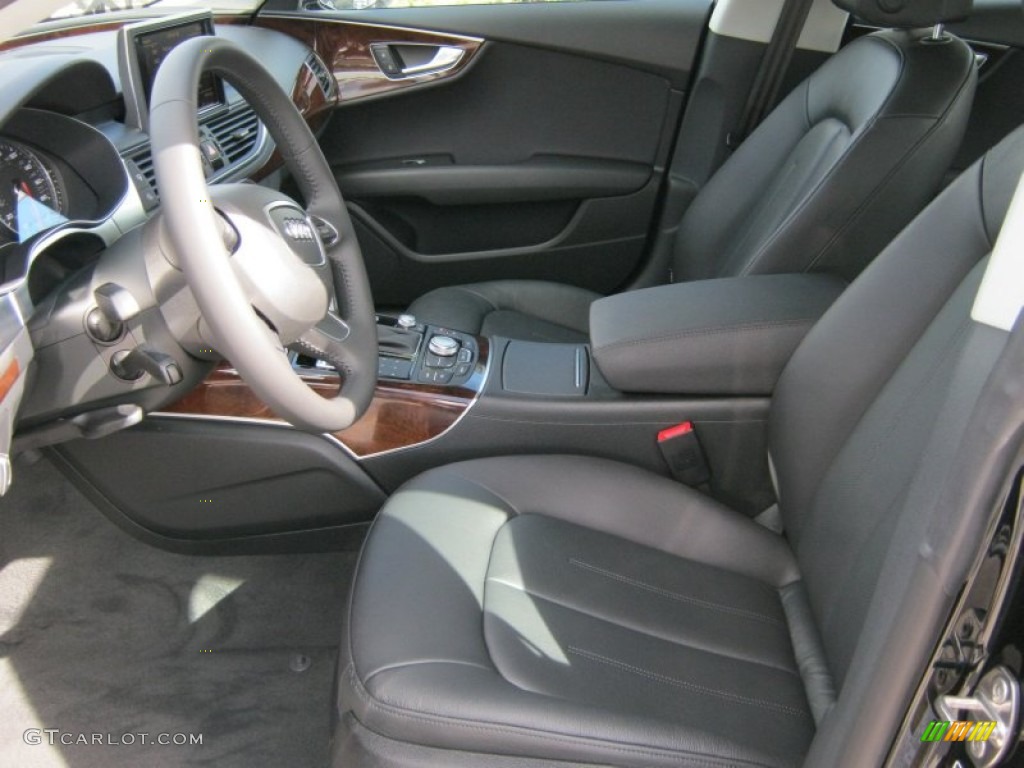 Black Interior 2012 Audi A7 3.0T quattro Premium Photo #57516367