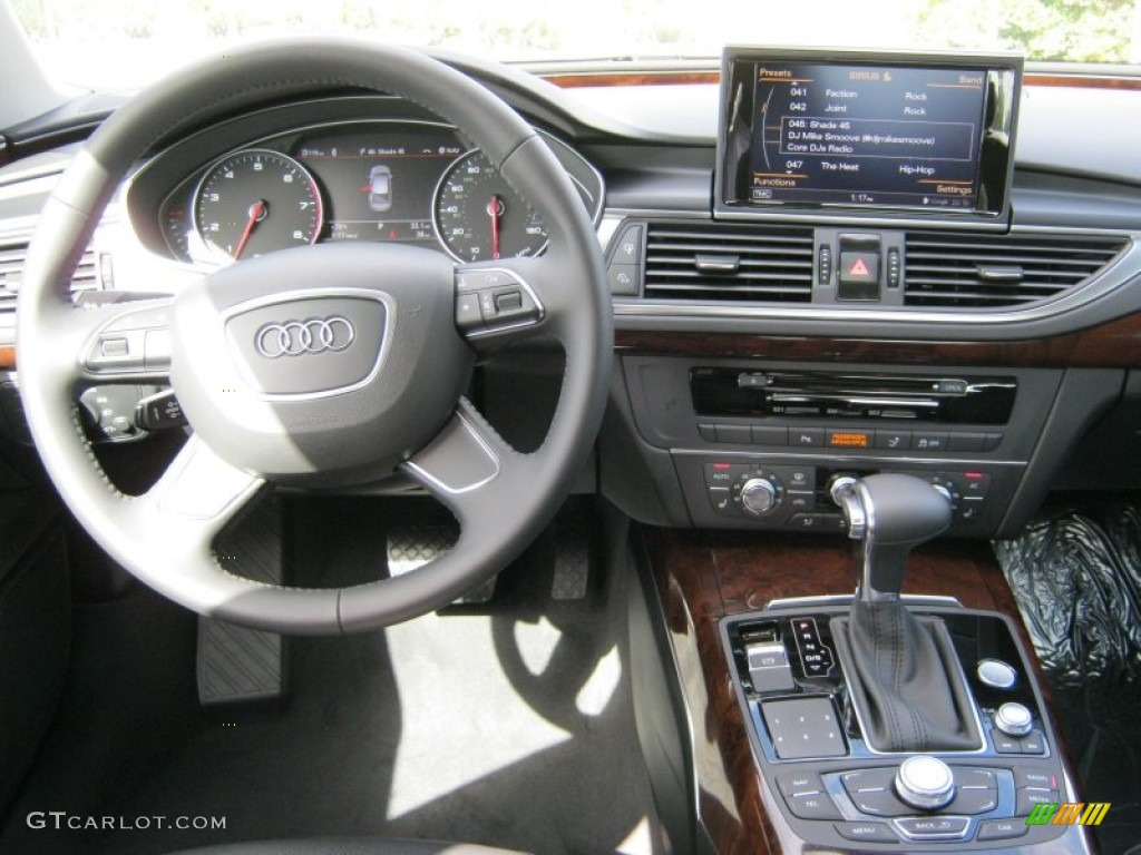 2012 Audi A7 3.0T quattro Premium Black Dashboard Photo #57516376