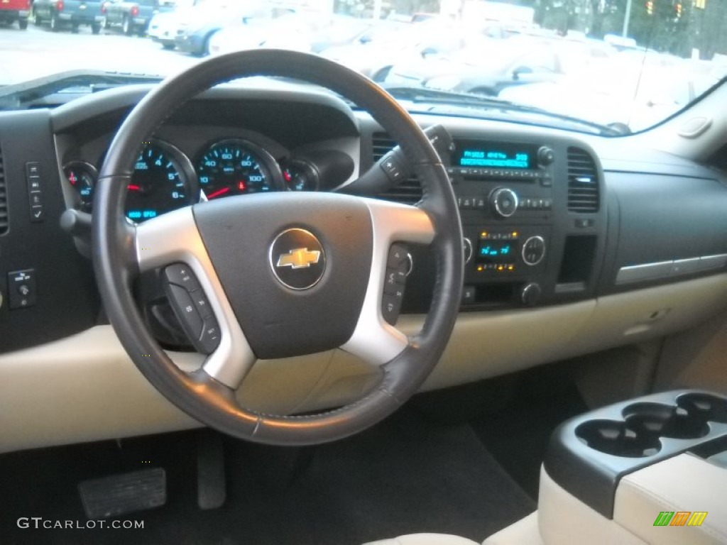 2010 Silverado 1500 LT Extended Cab 4x4 - Blue Granite Metallic / Light Cashmere/Ebony photo #13