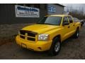 Solar Yellow - Dakota SLT Quad Cab 4x4 Photo No. 1