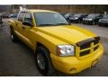 Solar Yellow - Dakota SLT Quad Cab 4x4 Photo No. 18