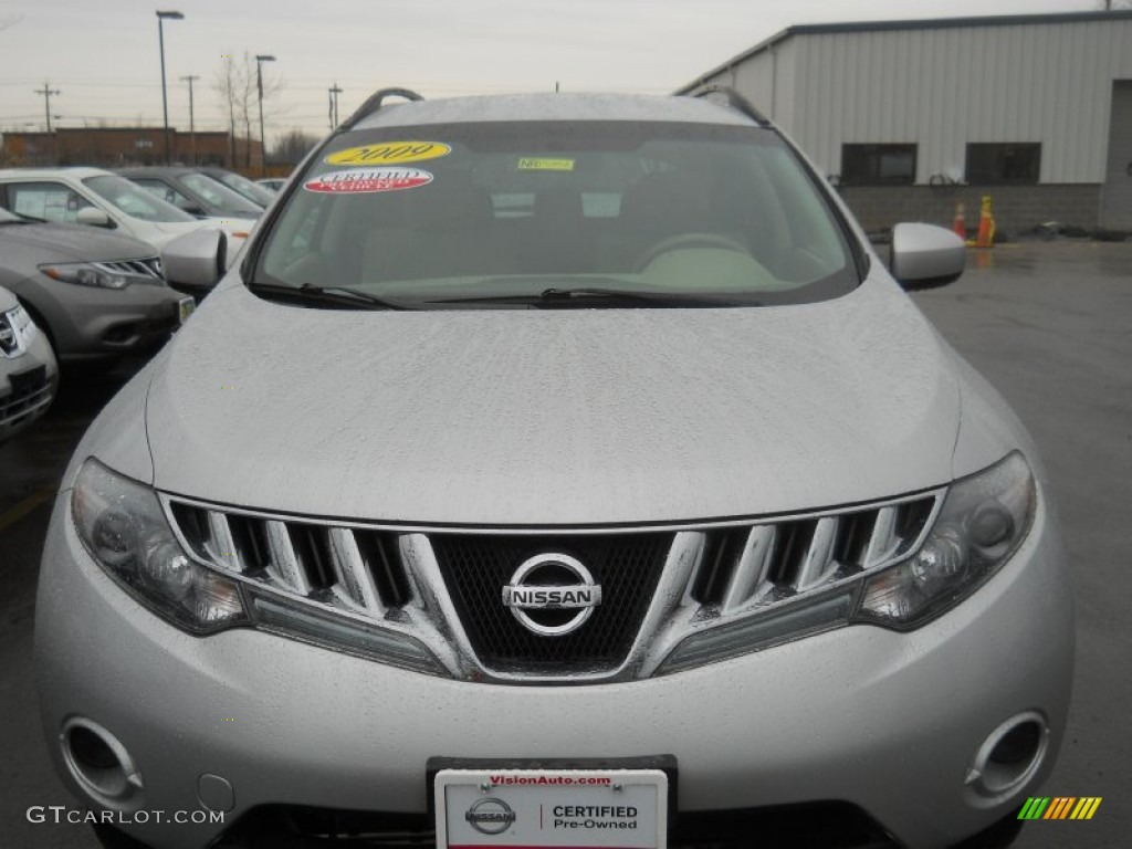 2009 Murano S AWD - Brilliant Silver Metallic / Beige photo #16