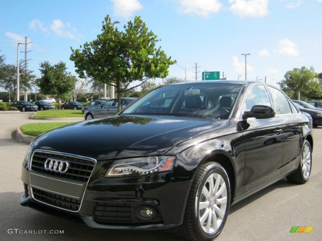 2012 A4 2.0T Sedan - Brilliant Black / Black photo #1