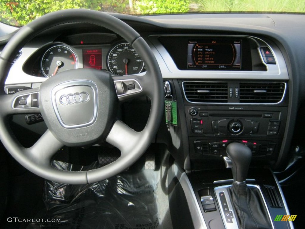 2012 Audi A4 2.0T Sedan Black Dashboard Photo #57517114