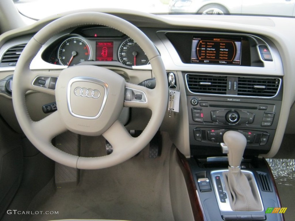 2012 Audi A4 2.0T Sedan Cardamom Beige Dashboard Photo #57517279