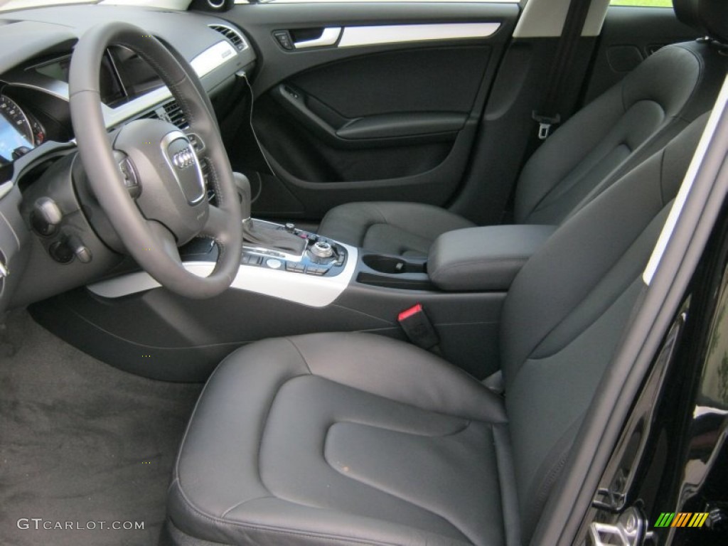 Black Interior 2012 Audi A4 2.0T quattro Sedan Photo #57517486
