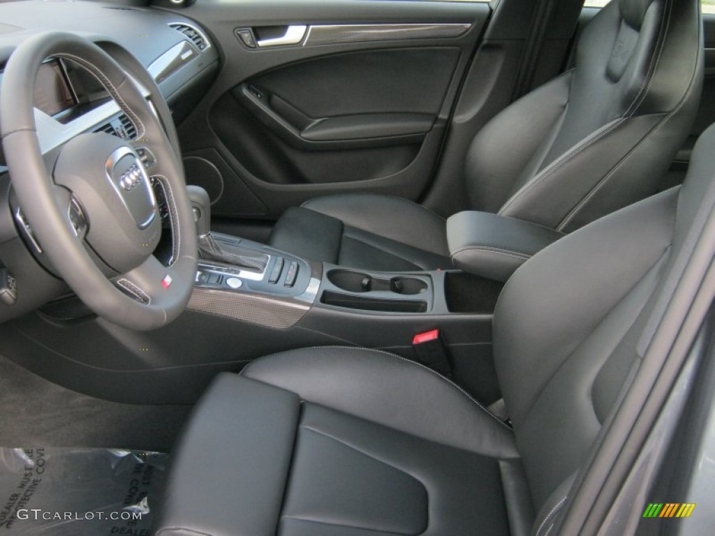 Black/Black Interior 2012 Audi S4 3.0T quattro Sedan Photo #57517535