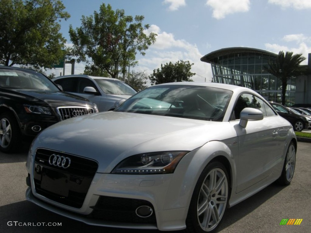 2012 TT 2.0T quattro Coupe - Ice Silver Metallic / Black photo #1