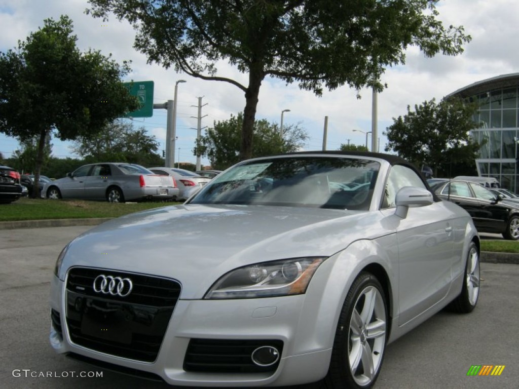 2012 TT 2.0T quattro Roadster - Ice Silver Metallic / Black photo #1