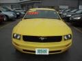 2005 Screaming Yellow Ford Mustang V6 Deluxe Coupe  photo #18