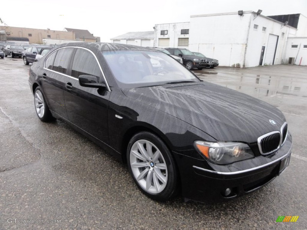 2007 7 Series 750i Sedan - Jet Black / Black photo #4