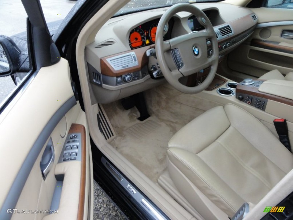 Black Interior 2007 BMW 7 Series 750i Sedan Photo #57519700