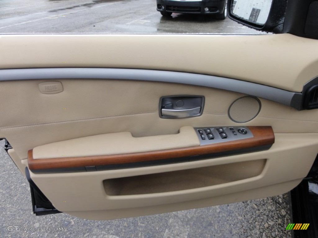 2007 BMW 7 Series 750i Sedan Black Door Panel Photo #57519708