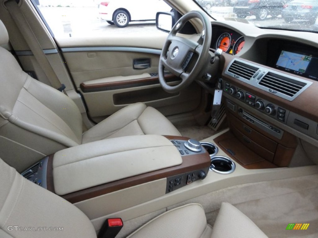 Black Interior 2007 BMW 7 Series 750i Sedan Photo #57519757