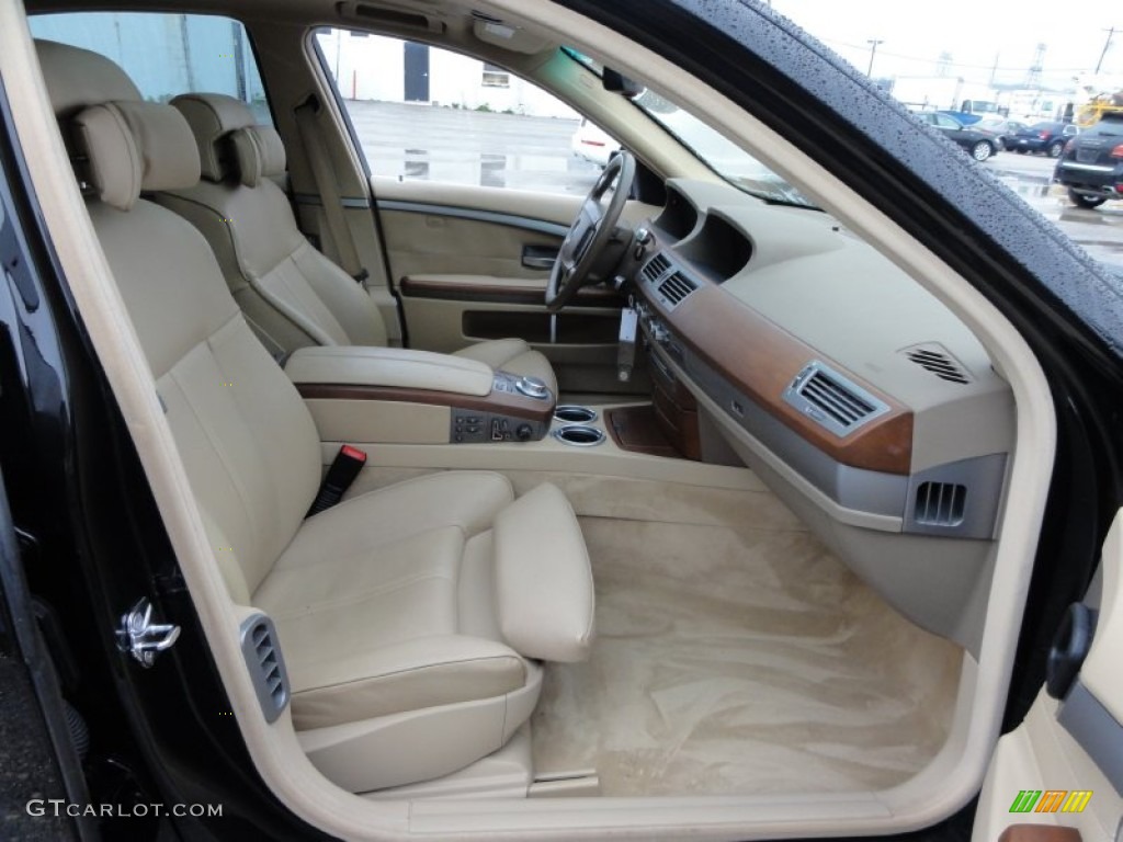 Black Interior 2007 BMW 7 Series 750i Sedan Photo #57519766