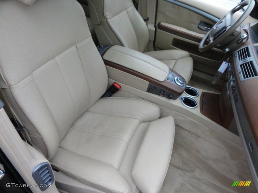 Black Interior 2007 BMW 7 Series 750i Sedan Photo #57519772