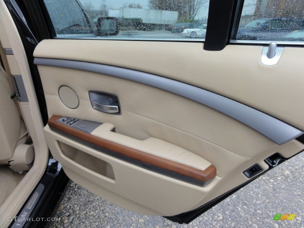 2007 BMW 7 Series 750i Sedan Black Door Panel Photo #57519829