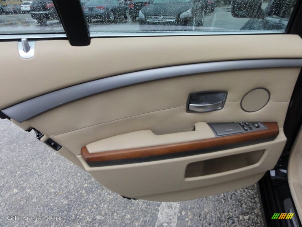 2007 BMW 7 Series 750i Sedan Black Door Panel Photo #57519847