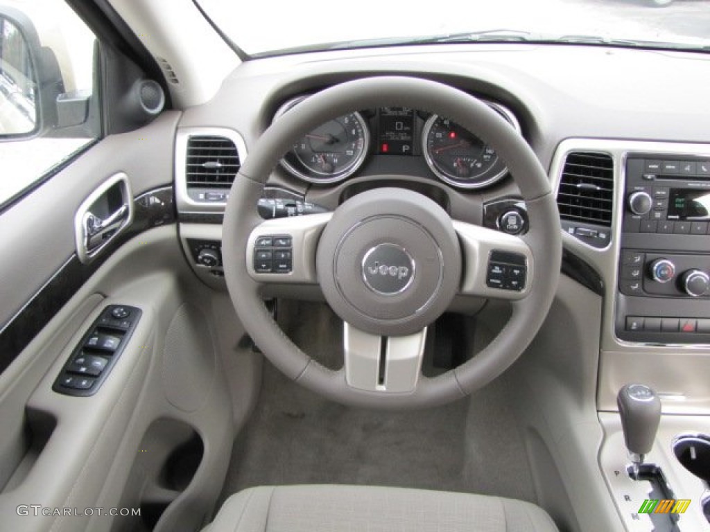 2012 Jeep Grand Cherokee Laredo Dark Graystone/Medium Graystone Steering Wheel Photo #57520588