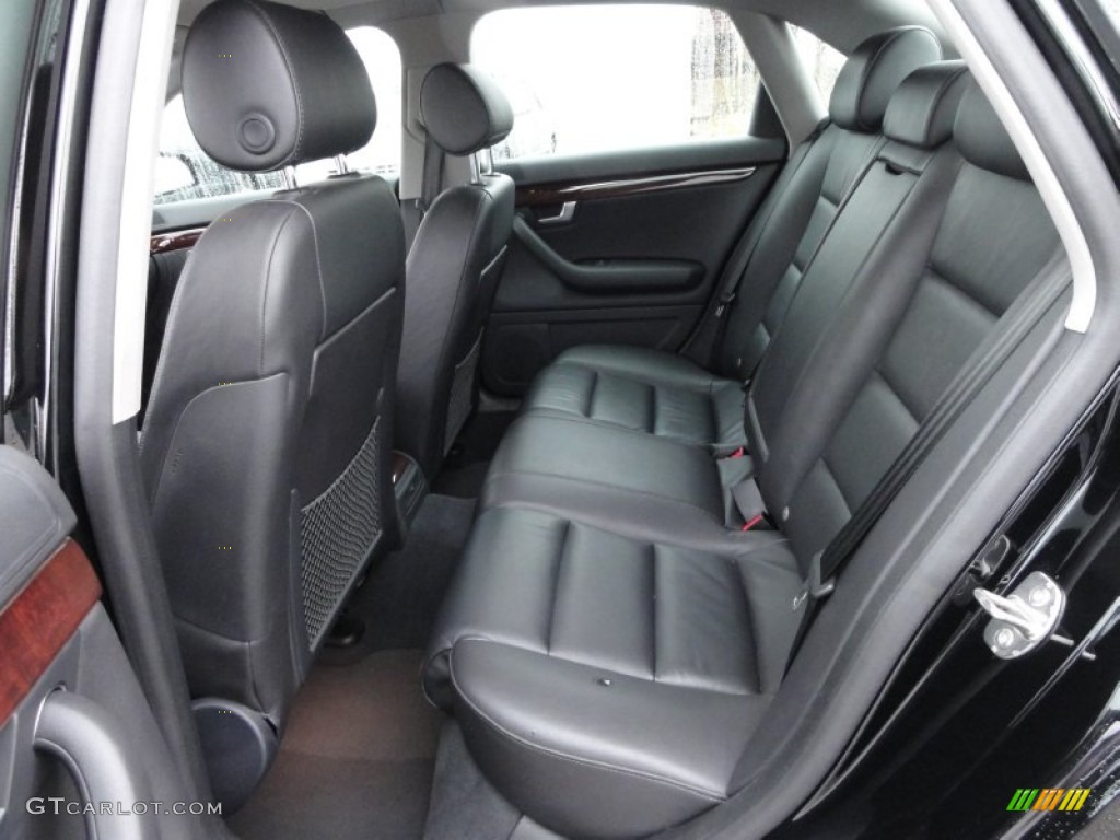 Ebony Interior 2005 Audi A4 3.0 quattro Sedan Photo #57520750