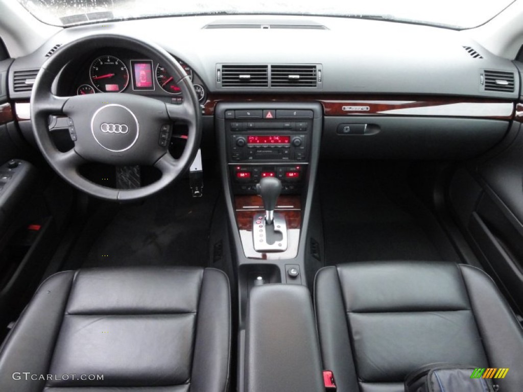 2005 Audi A4 3.0 quattro Sedan Ebony Dashboard Photo #57520768
