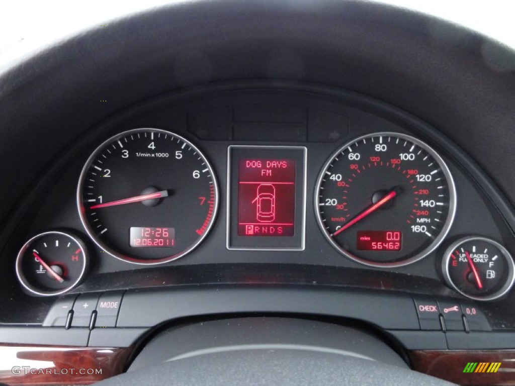 2005 Audi A4 3.0 quattro Sedan Gauges Photo #57520933