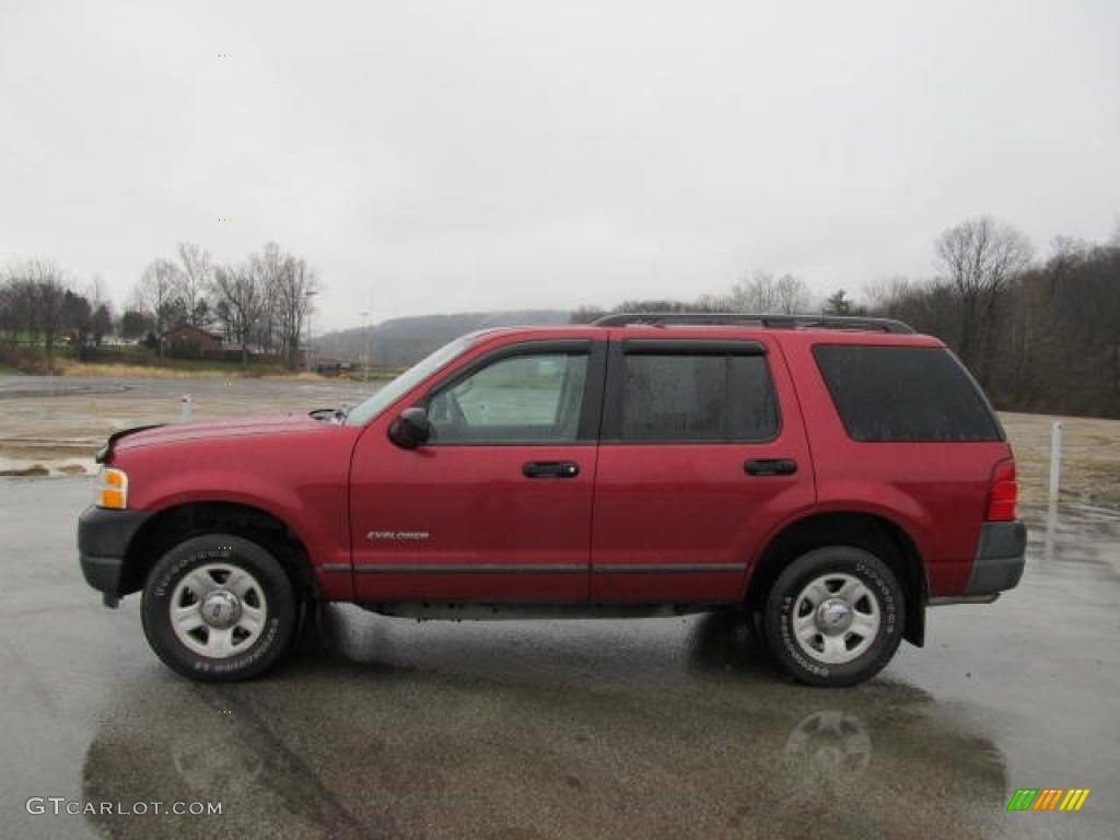 2004 Explorer XLS 4x4 - Redfire Metallic / Graphite photo #2