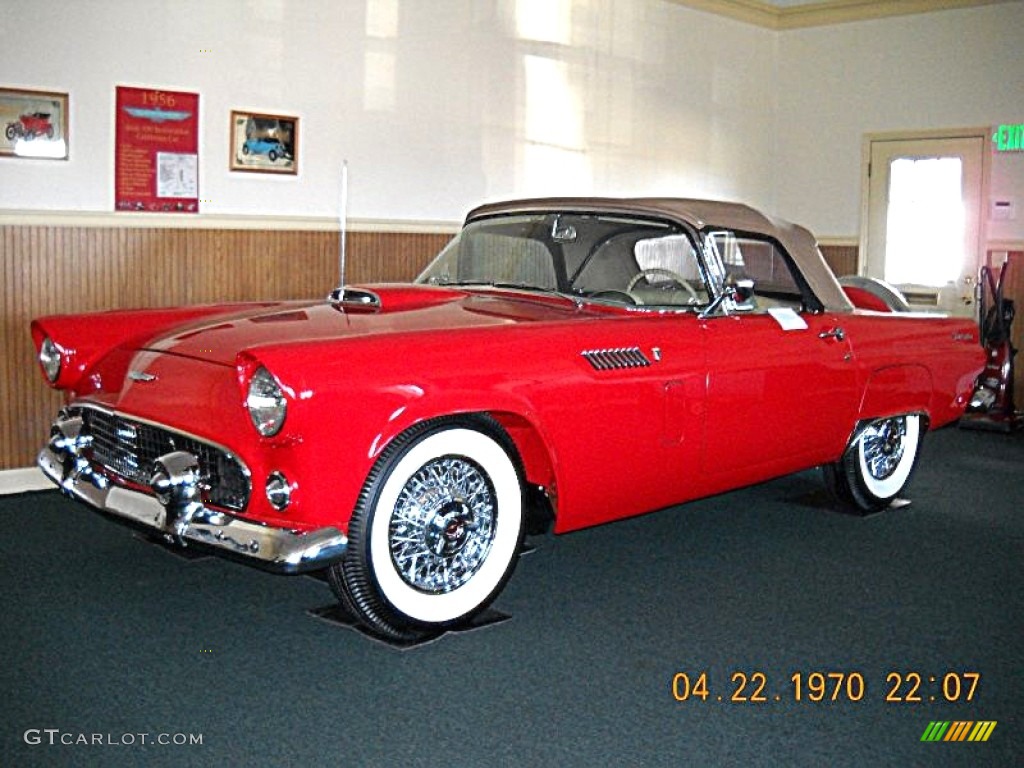 Fiesta Red 1956 Ford Thunderbird Roadster Exterior Photo #57522613