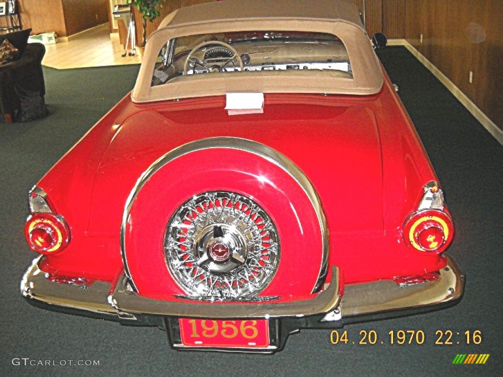 1956 Thunderbird Roadster - Fiesta Red / Tan/White photo #8
