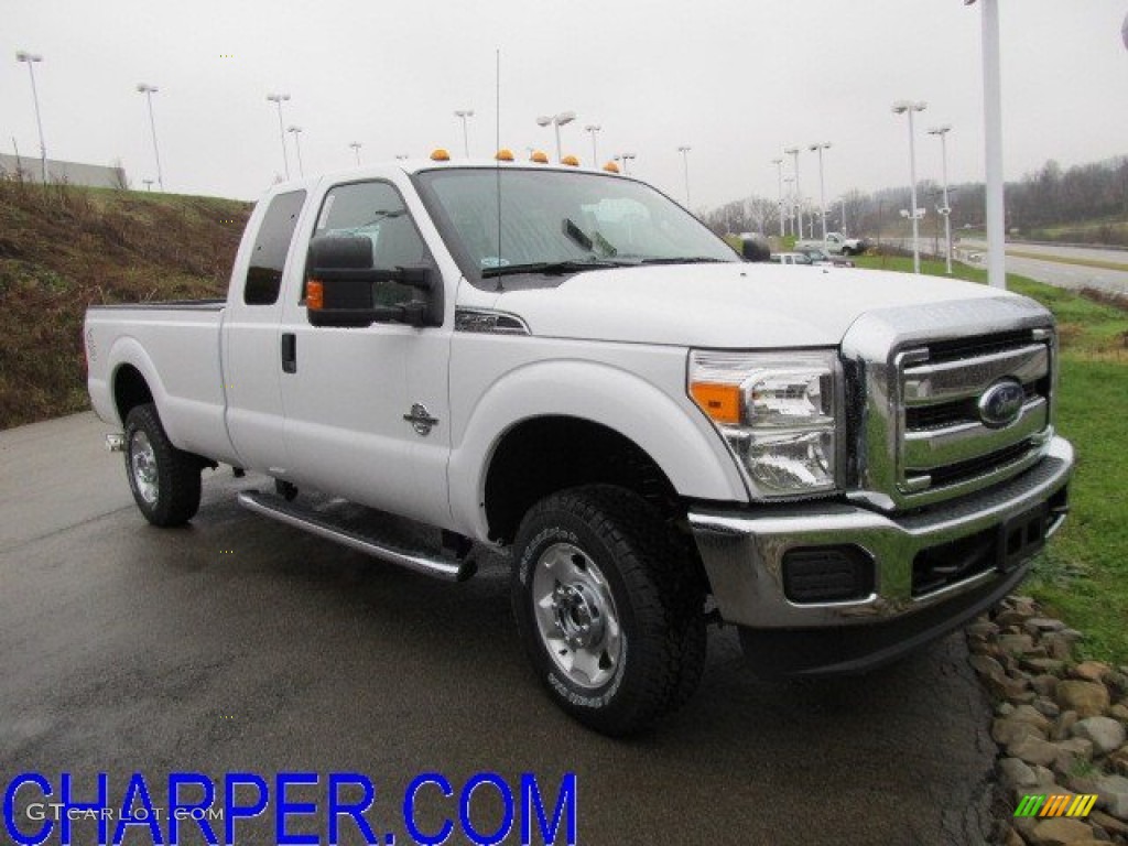 2012 F250 Super Duty XLT SuperCab 4x4 - Oxford White / Steel photo #1