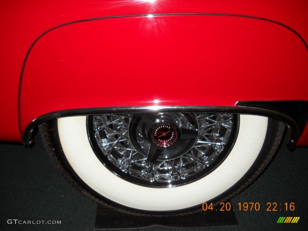 1956 Thunderbird Roadster - Fiesta Red / Tan/White photo #28