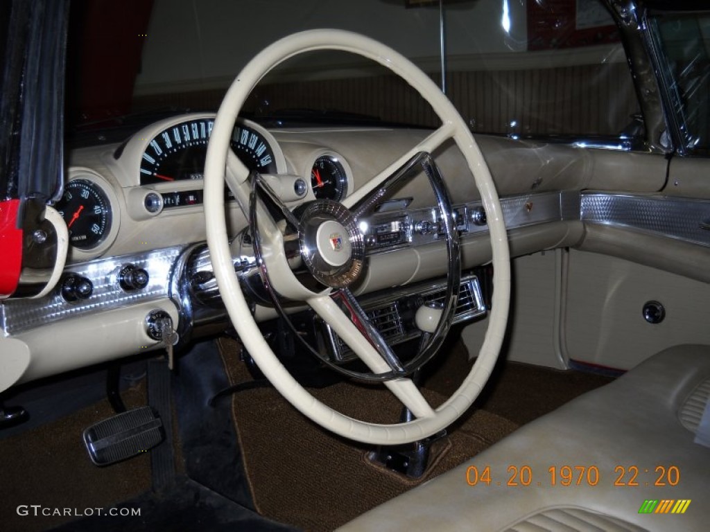 1956 Ford Thunderbird Roadster Tan/White Steering Wheel Photo #57522907