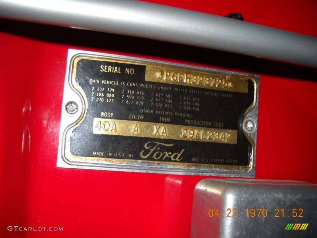1956 Thunderbird Roadster - Fiesta Red / Tan/White photo #74