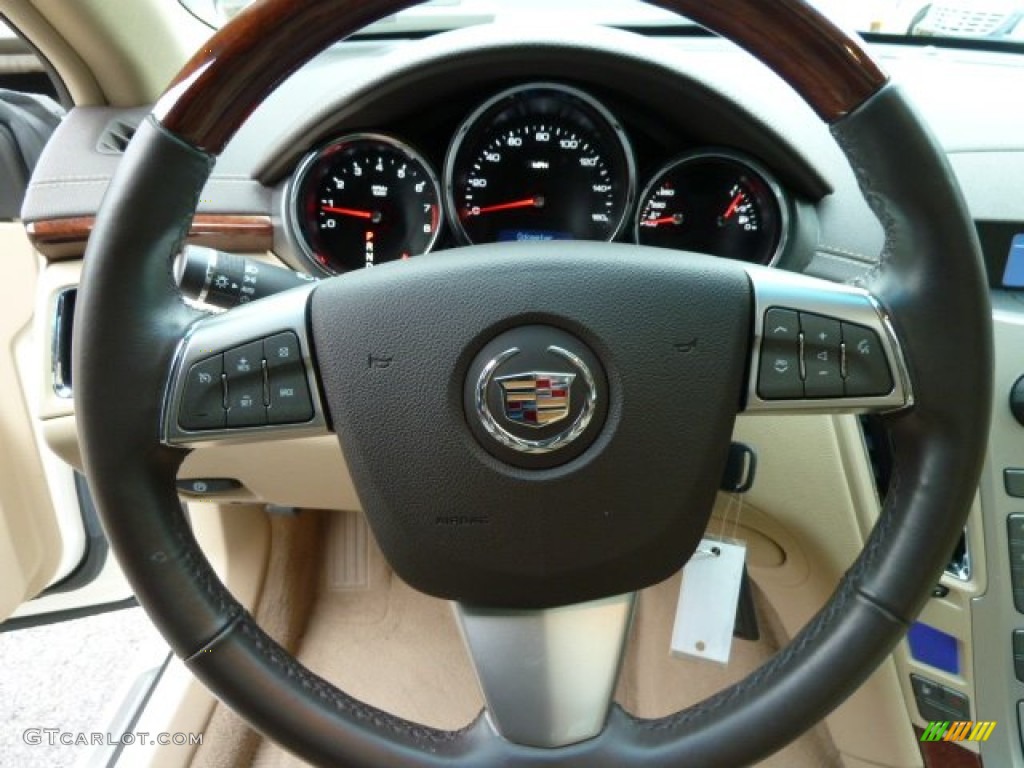 2008 Cadillac STS V6 Cashmere Steering Wheel Photo #57523372