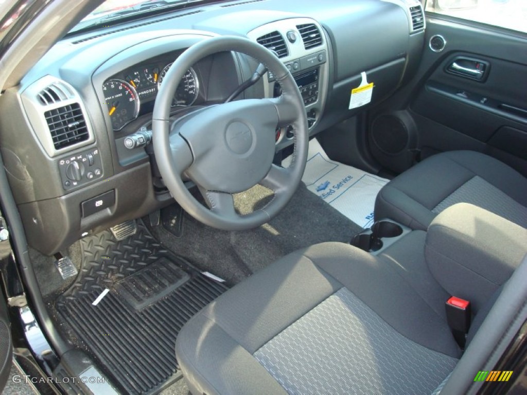 Ebony Interior 2012 Chevrolet Colorado LT Crew Cab 4x4 Photo #57523492